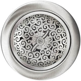Linkasink - Swirl Basket with Twist Nut - Satin Hammered Finish