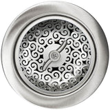 Linkasink - Swirl Basket with Twist Nut - Satin Smooth Finish