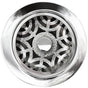 Linkasink - Maze Disposal Flange with Decorative Basket Strainer Stopper - Polished Hammered Finish