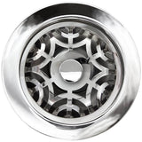 Linkasink - Maze Disposal Flange with Decorative Basket Strainer Stopper - Polished Smooth Finish