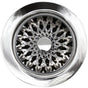 Linkasink - Star Disposal Flange with Decorative Basket Strainer Stopper - Polished Hammered Finish
