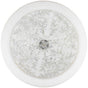 Linkasink - Round Floral - White Marble with Mother of Pearl Inlay