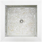Linkasink - Large Square Floral - White Marble with Mother of Pearl Inlay