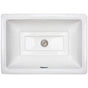 Linkasink - Rectangular White Porcelain - White Glaze