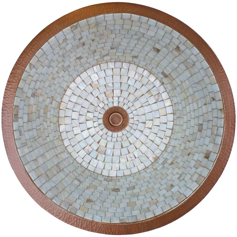 Linkasink - Weathered Copper with Tile Pattern and Color Options - Weathered Copper