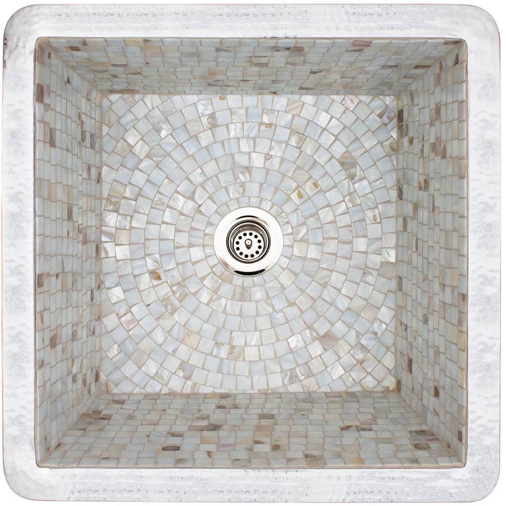 Linkasink - Polished Nickel with Tile Pattern and Color Options - Polished Nickel