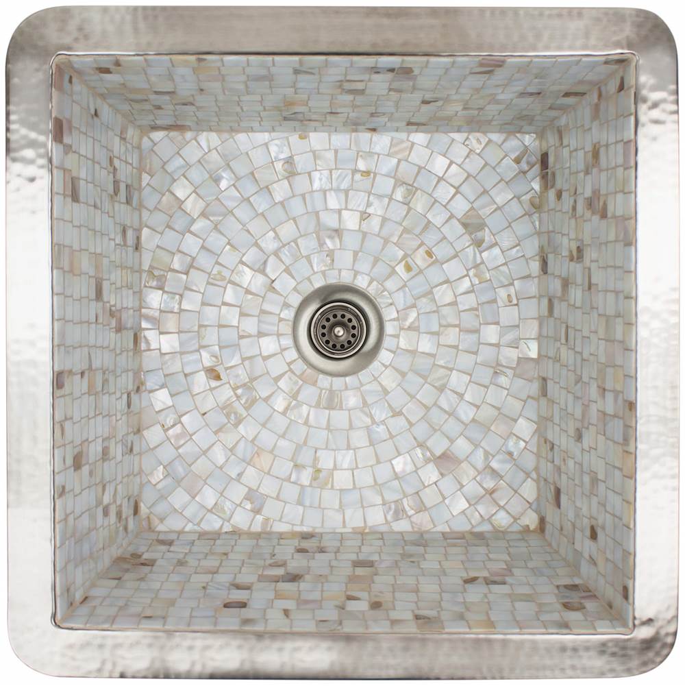 Linkasink - Satin Nickel with Tile Pattern and Color Options - Satin Nickel