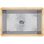 Linkasink - Unfinished Copper Rim with Stainless Steel Mosaic Tile Interior - Unfinished Rim