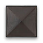 Linkasink - 3'' Artisan Glass Prism Vanity Hardware, Small Square with Black Prism - Matte Black with Black Prism Glass