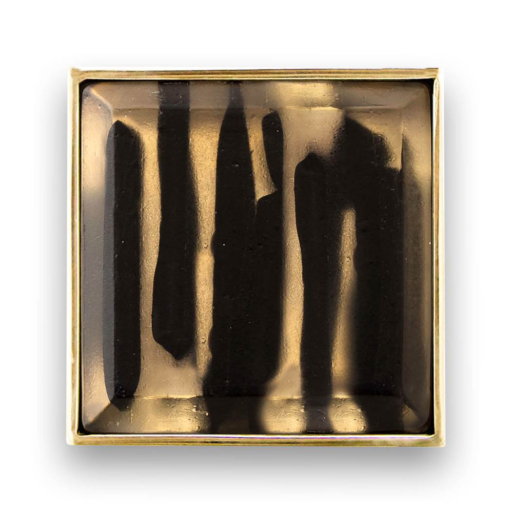 MOTHER OF PEARL with 3'' Artisan Glass Prism Hardware 36'' Wide Vanity, Black, Polished Brass Hardware, 36'' x 22'' x 33.5'' (without vanity top)