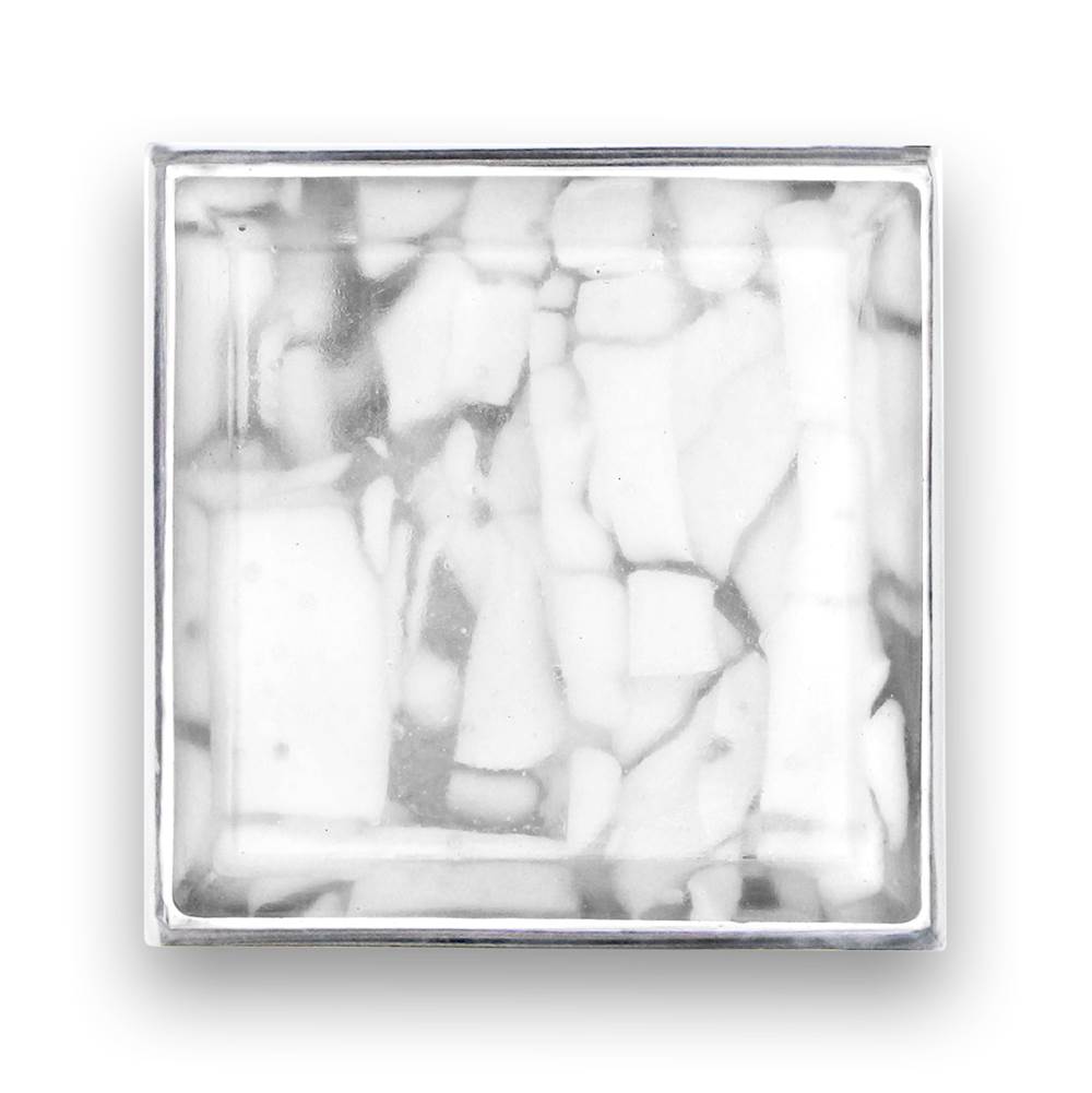 MOTHER OF PEARL with 3'' Artisan Glass Prism Hardware 36'' Wide Vanity, White, Polished Brass Hardware, 36'' x 22'' x 33.5'' (without vanity top)