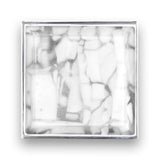 MOTHER OF PEARL with 3'' Artisan Glass Prism Hardware 36'' Wide Vanity, White, Polished Brass Hardware, 36'' x 22'' x 33.5'' (without vanity top)