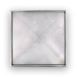 MOTHER OF PEARL with 3'' Artisan Glass Prism Hardware 36'' Wide Vanity, White, Polished Brass Hardware, 36'' x 22'' x 33.5'' (without vanity top)