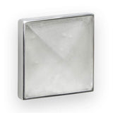 MOTHER OF PEARL with 3'' Artisan Glass Prism Hardware 36'' Wide Vanity, White, Polished Brass Hardware, 36'' x 22'' x 33.5'' (without vanity top)