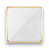 LINEA with 3'' Artisan Glass Prism Hardware 24'' Wide Vanity, White, Polished Brass Hardware, 24'' x 22'' x 33.5'' (without vanity top)