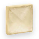 MOTHER OF PEARL with 3'' Artisan Glass Prism Hardware 36'' Wide Vanity, Black, Polished Brass Hardware, 36'' x 22'' x 33.5'' (without vanity top)