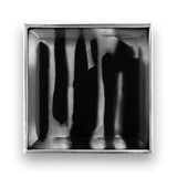 Linkasink - 3'' Artisan Glass Prism Vanity Hardware, Small Square with Black Tiger Prism - Satin Nickel with Black Tiger Prism Glass