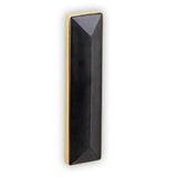MOTHER OF PEARL with 8'' Artisan Glass Prism Hardware 36'' Wide Vanity, Black, Polished Brass Hardware, 36'' x 22'' x 33.5'' (without vanity top)