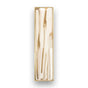 Linkasink - 8'' Artisan Glass Prism Vanity Hardware, Small Rectangle with White Tiger Prism - Polished Brass with White Tiger Prism Glass