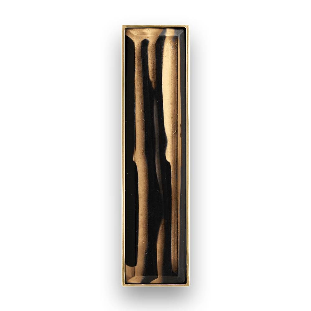 MOTHER OF PEARL with 8'' Artisan Glass Prism Hardware 36'' Wide Vanity, Black, Polished Brass Hardware, 36'' x 22'' x 33.5'' (without vanity top)