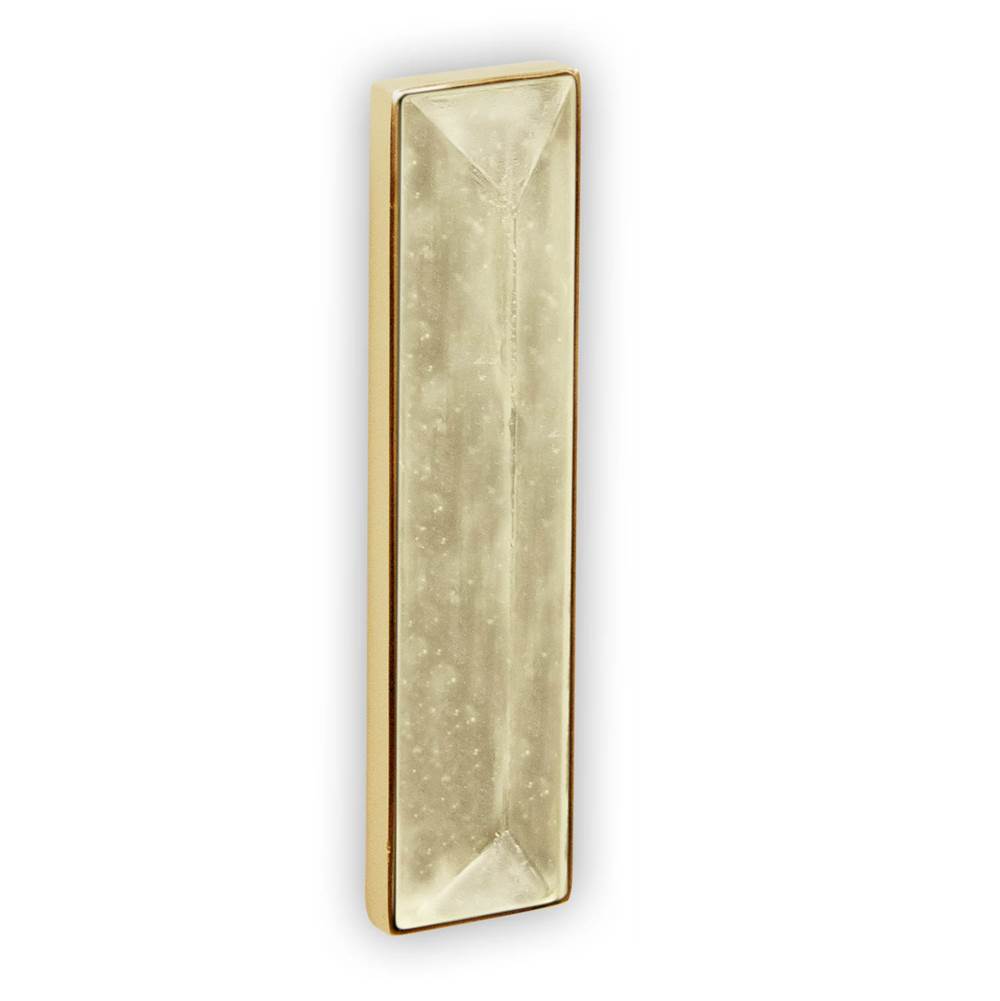 MOTHER OF PEARL with 8'' Artisan Glass Prism Hardware 24'' Wide Vanity, White, Polished Nickel Hardware, 24'' x 22'' x 33.5'' (without vanity top)