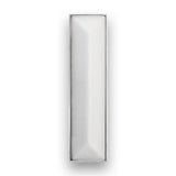 MOTHER OF PEARL with 8'' Artisan Glass Prism Hardware 24'' Wide Vanity, White, Polished Nickel Hardware, 24'' x 22'' x 33.5'' (without vanity top)