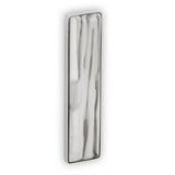 MOTHER OF PEARL with 8'' Artisan Glass Prism Hardware 24'' Wide Vanity, White, Polished Nickel Hardware, 24'' x 22'' x 33.5'' (without vanity top)