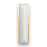 MOTHER OF PEARL with 8'' Artisan Glass Prism Hardware 24'' Wide Vanity, White, Polished Nickel Hardware, 24'' x 22'' x 33.5'' (without vanity top)