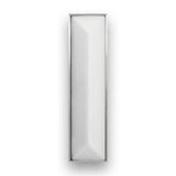 MOTHER OF PEARL with 8'' Artisan Glass Prism Hardware 24'' Wide Vanity, White, Polished Nickel Hardware, 24'' x 22'' x 33.5'' (without vanity top)