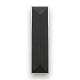 TUXEDO with 8'' Artisan Glass Prism Hardware 36'' Wide Vanity, Black, Polished Brass Hardware, 36'' x 22'' x 33.5'' (without vanity top)
