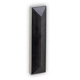 MOTHER OF PEARL with 8'' Artisan Glass Prism Hardware 36'' Wide Vanity, Black, Polished Brass Hardware, 36'' x 22'' x 33.5'' (without vanity top)