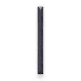 Linkasink - 18'' Artisan Glass Prism Vanity Hardware, Large Rectangle with Black Prism - Matte Black with Black Prism Glass