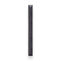 Linkasink - 18'' Artisan Glass Prism Vanity Hardware, Large Rectangle with Black Prism - Matte Black with Black Prism Glass
