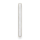MOTHER OF PEARL with 18'' Artisan Glass Prism Hardware 30'' Wide Vanity, White, Polished Brass Hardware, 30'' x 22'' x 33.5'' (without vanity top)