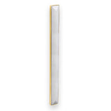 MOTHER OF PEARL with 18'' Artisan Glass Prism Hardware 30'' Wide Vanity, White, Polished Brass Hardware, 30'' x 22'' x 33.5'' (without vanity top)