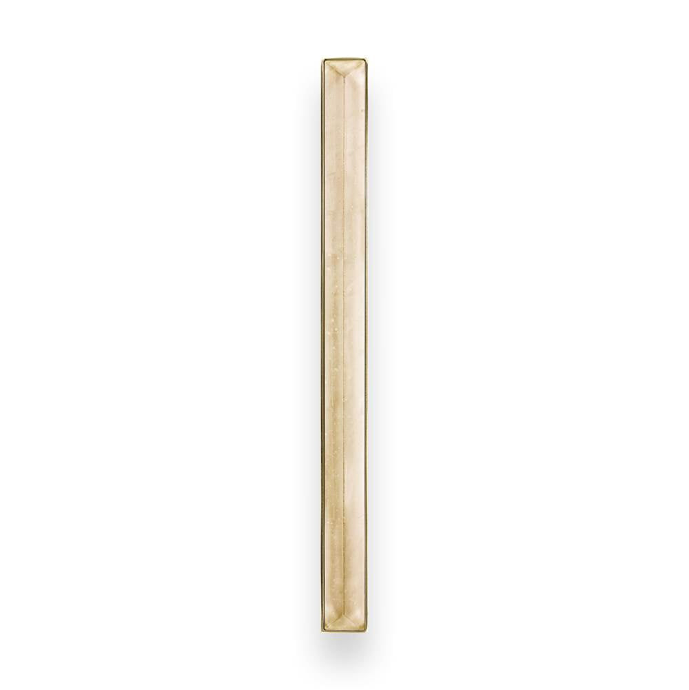 MOTHER OF PEARL with 18'' Artisan Glass Prism Hardware 36'' Wide Vanity, White, Polished Brass Hardware, 36'' x 22'' x 33.5'' (without vanity top)