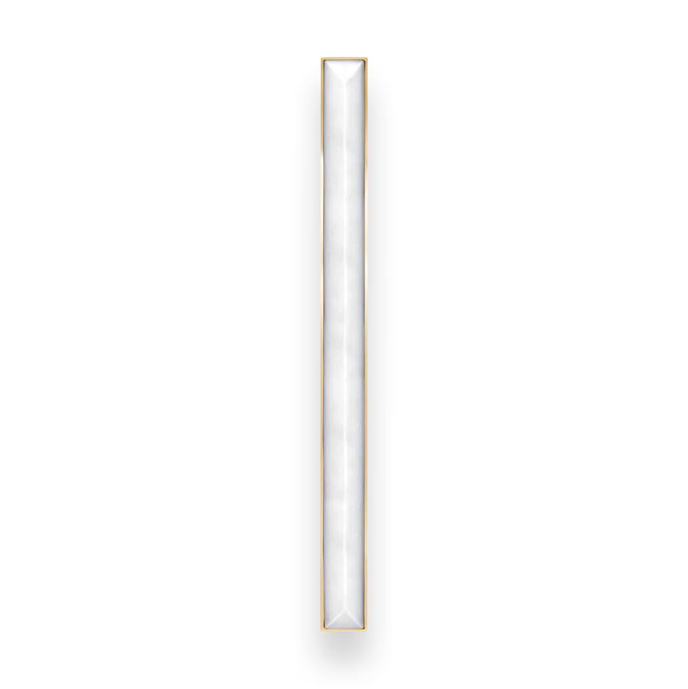 MOTHER OF PEARL with 18'' Artisan Glass Prism Hardware 24'' Wide Vanity, White, Polished Nickel Hardware, 24'' x 22'' x 33.5'' (without vanity top)