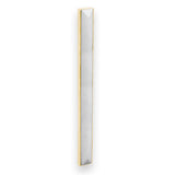LINEA with 18'' Artisan Glass Prism Hardware 24'' Wide Vanity, White, Polished Brass Hardware, 24'' x 22'' x 33.5'' (without vanity top)