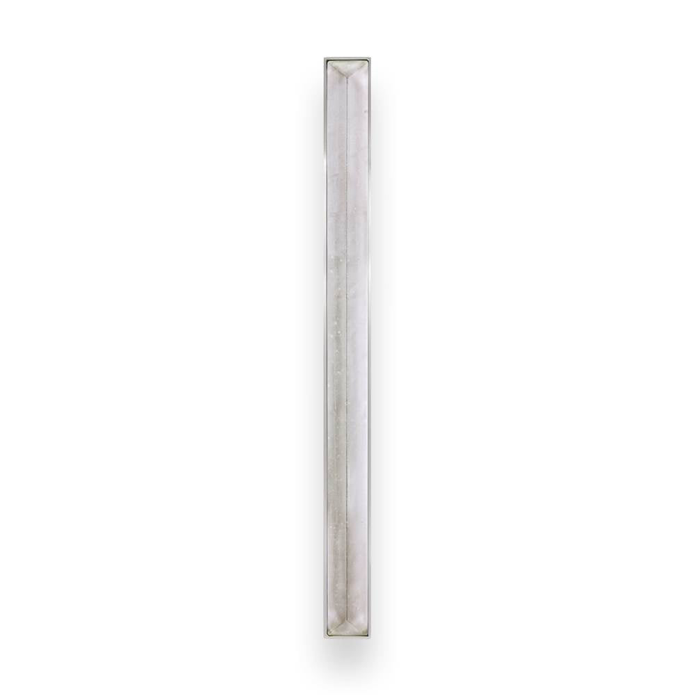 TUXEDO with 18'' Artisan Glass Prism Hardware 24'' Wide Vanity, White, Polished Brass Hardware, 24'' x 22'' x 33.5'' (without vanity top)