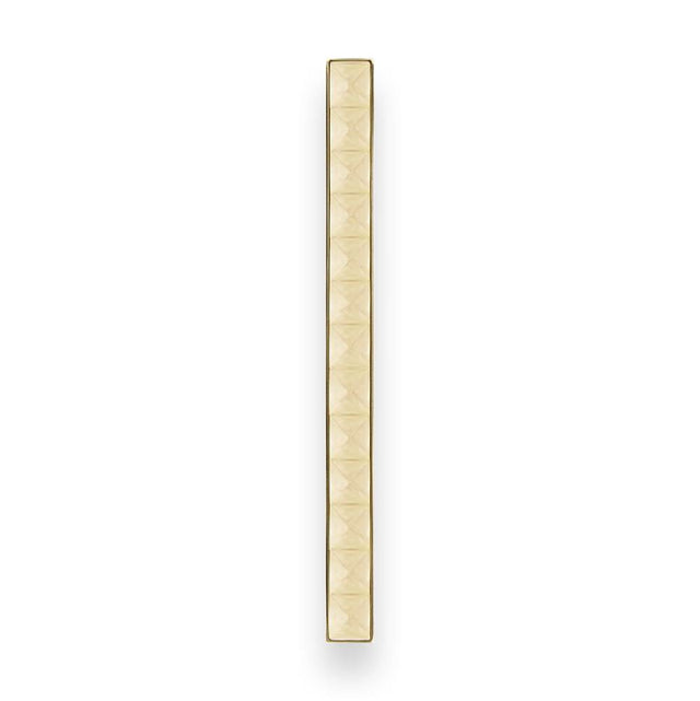 Linkasink - 18'' Artisan Glass Prism Vanity Hardware, Large Rectangle with 'glomis1/2 Pyramid - Polished Brass with Ã‰glomisÃ© Pyramid Glass