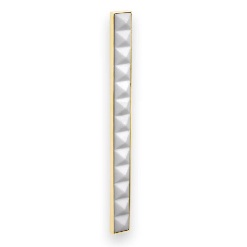 MOTHER OF PEARL with 18'' Artisan Glass Pyramid Hardware 24'' Wide Vanity, White, Satin Nickel Hardware, 24'' x 22'' x 33.5'' (without vanity top)
