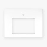 Linkasink - 30'' Wide White Vanity Top with Sink Cutout and 1 Faucet Hole - White