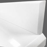 30'' Wide White Vanity Top with Sink Cutout and 1 Faucet Hole