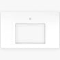 Linkasink - 36'' Wide White Vanity Top with Sink Cutout and 1 Faucet Hole - White