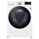 LG Appliances - 5.0 cu.ft. Ultra Large Capacity Front Load Washer, TurboWash, Steam and Wi-Fi Connectivity, White - White