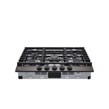 30'' Gas Cooktop 20K BTU, Black Stainless Steel