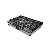 30'' Gas Cooktop 20K BTU, Black Stainless Steel