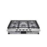 30'' Gas Cooktop 20K BTU, EasyClean Cooktop, Stainless Steel