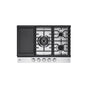LG Appliances - 30'' Smart Gas Cooktop 22K BTU, EasyClean Cooktop, Backlit Weighted Knobs, ThinQ App, Stainless Steel - Stainless Steel