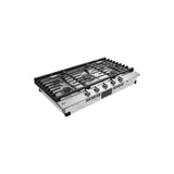 36'' Gas Cooktop 20K BTU, EasyClean Cooktop, Stainless Steel